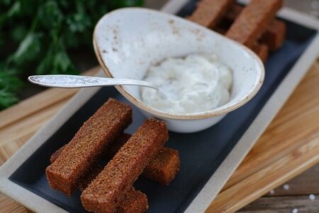 Ржаные гренки