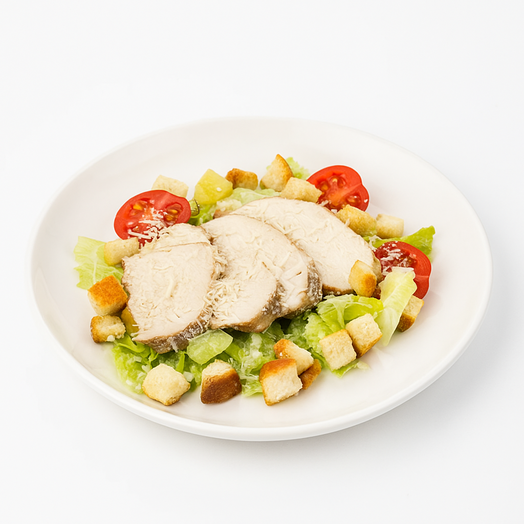 Салат Цезарь с курицей