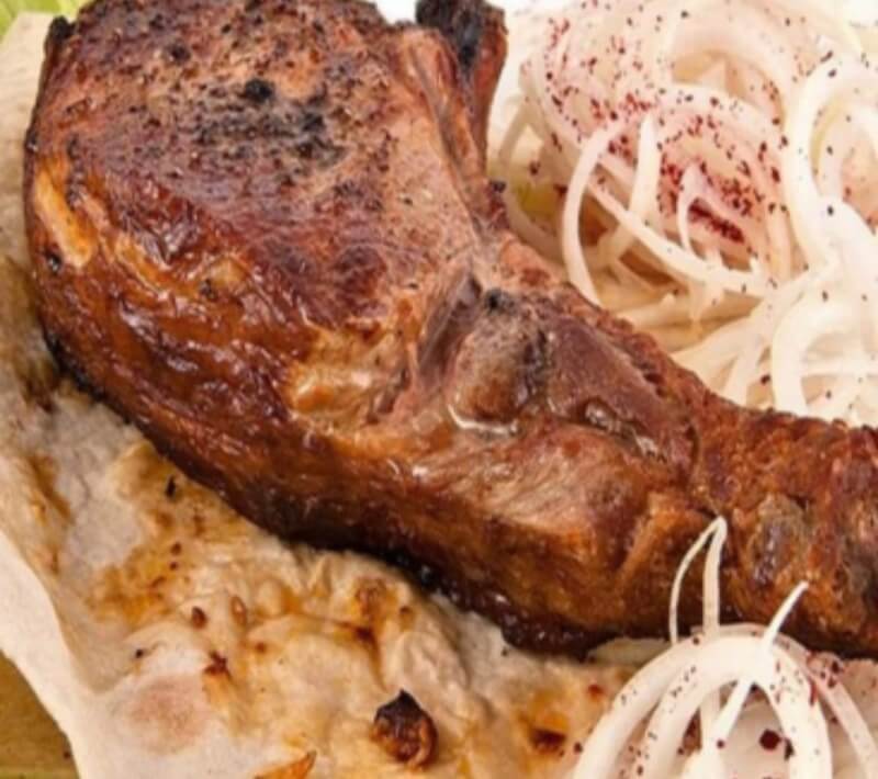 Шашлык из телячьей корейки