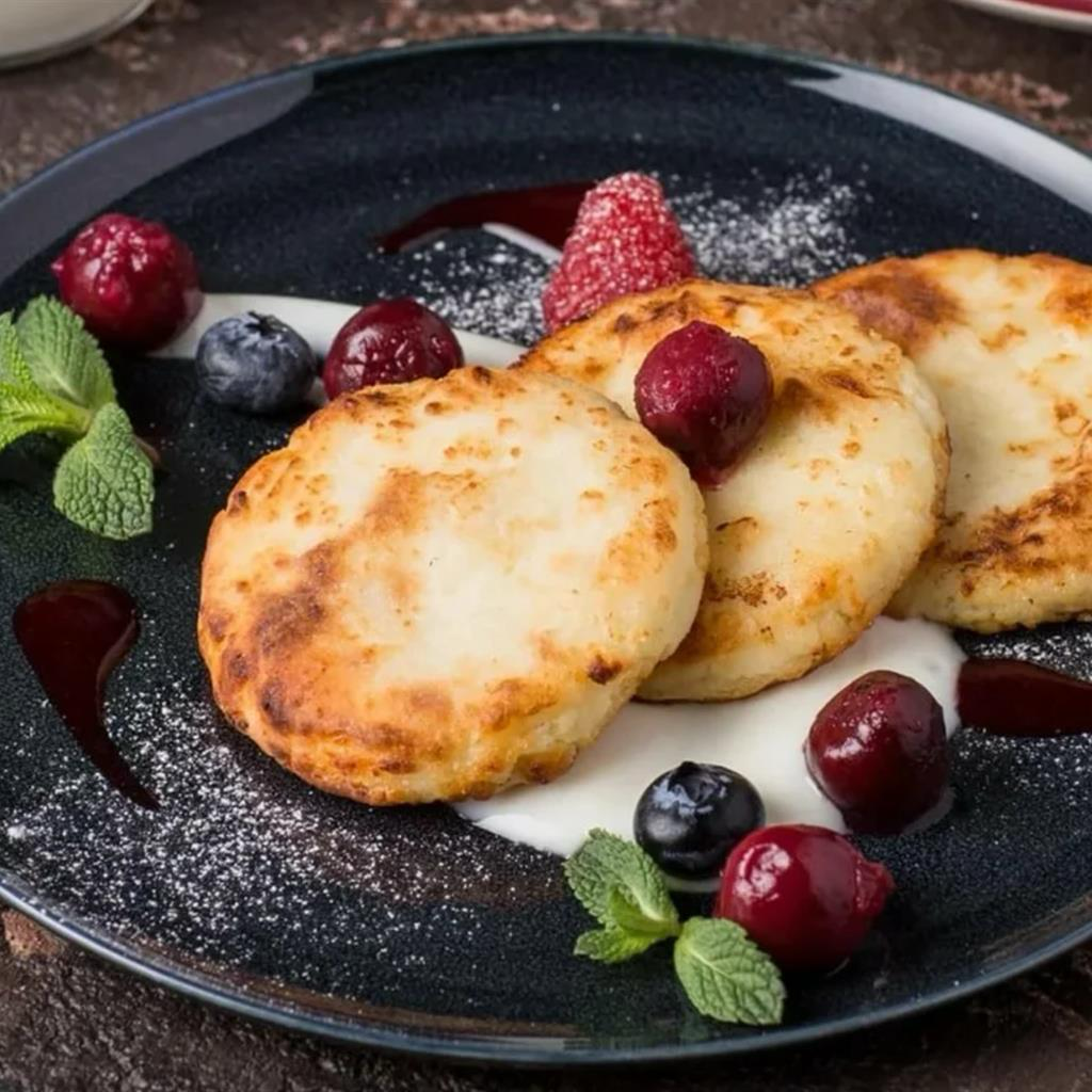 Сырники со сгущённым молоком