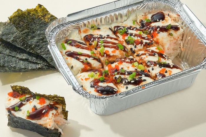 Суши-пай с крабом