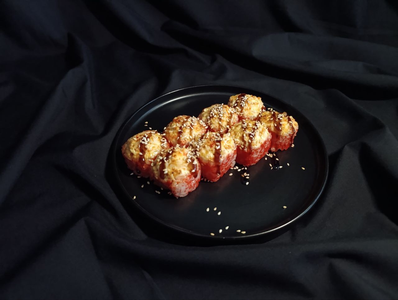 Запеченный маки с креветкой