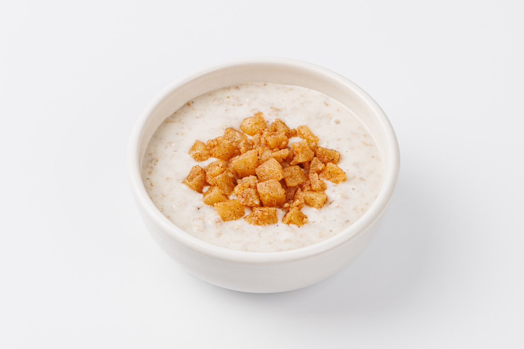 Каша овсяная молочная с яблоком и корицей, 215 г