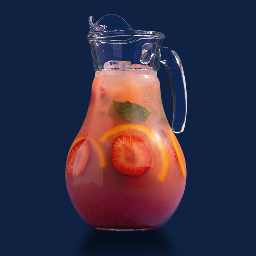 Фирменный лимонад клубника-апельсин