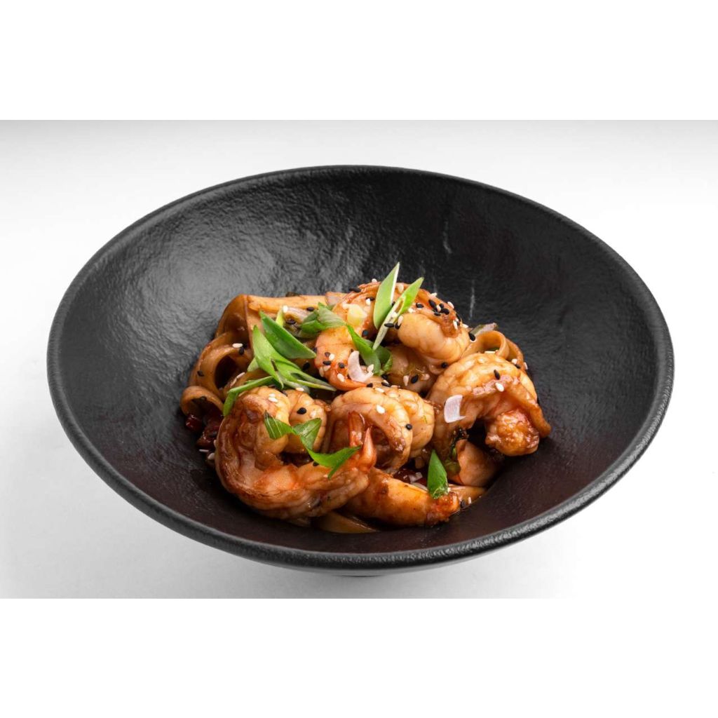 WOK удон с лососем