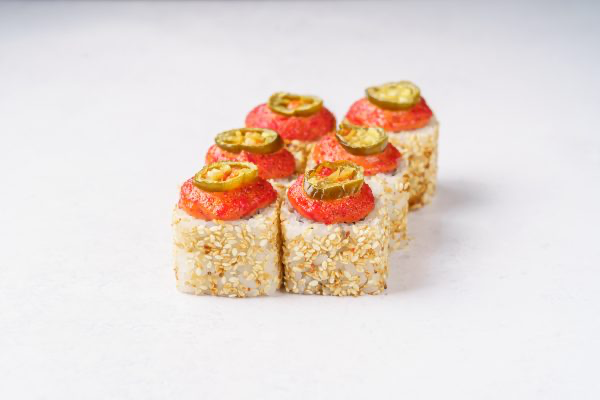 Запеченный ролл с курицей