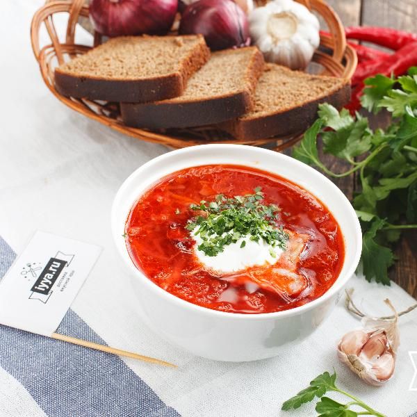 Борщ с грудинкой