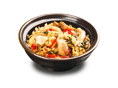 Китайский рис с курицей