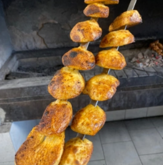 Картофель с мангала