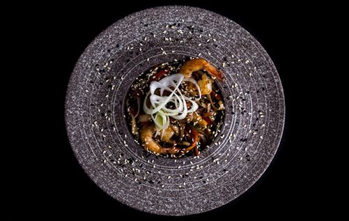 Лапша Гречневая с Морепродуктами