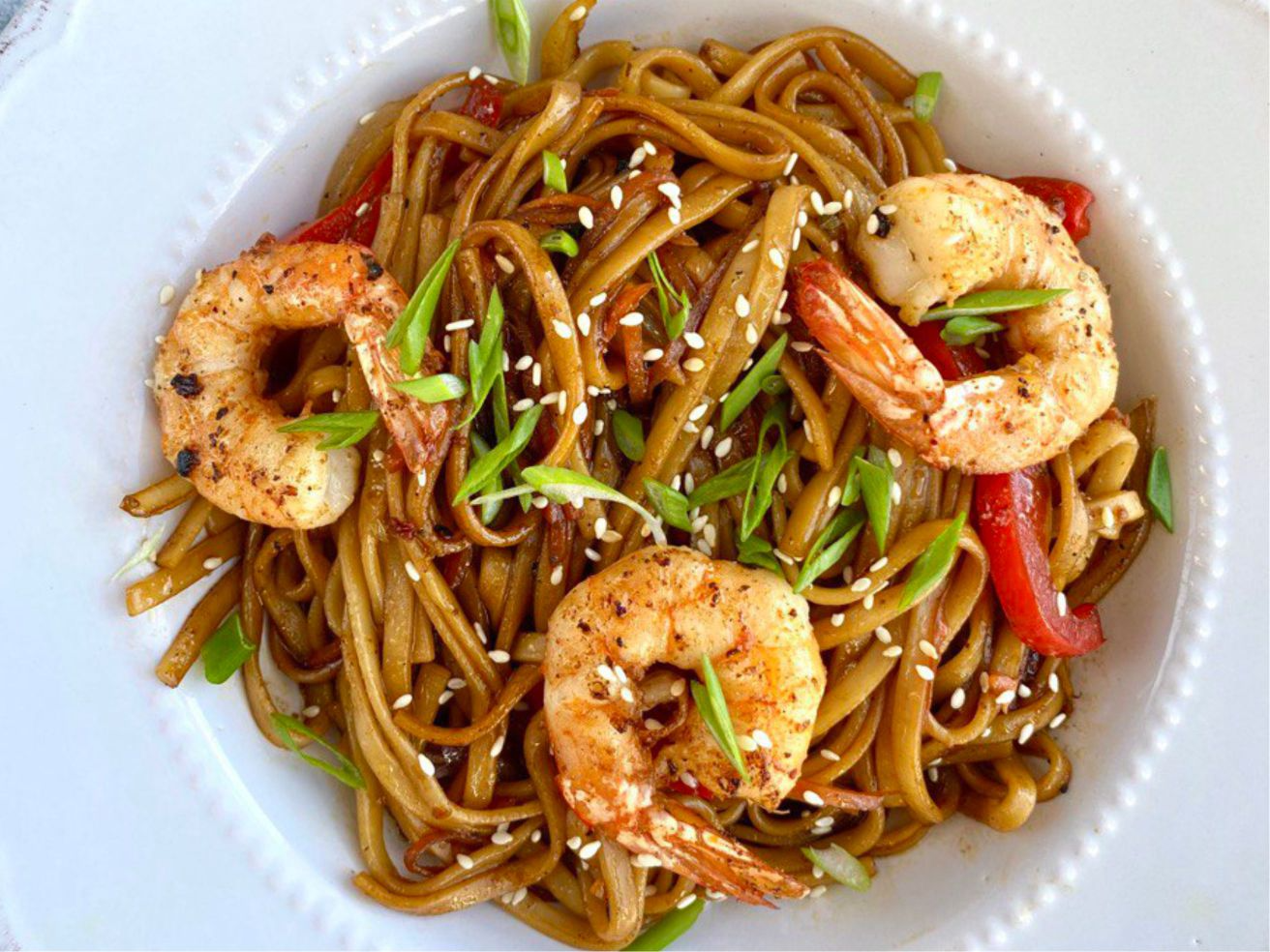 WOK С КРЕВЕТКАМИ