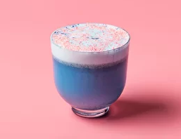 Матча латте голубая