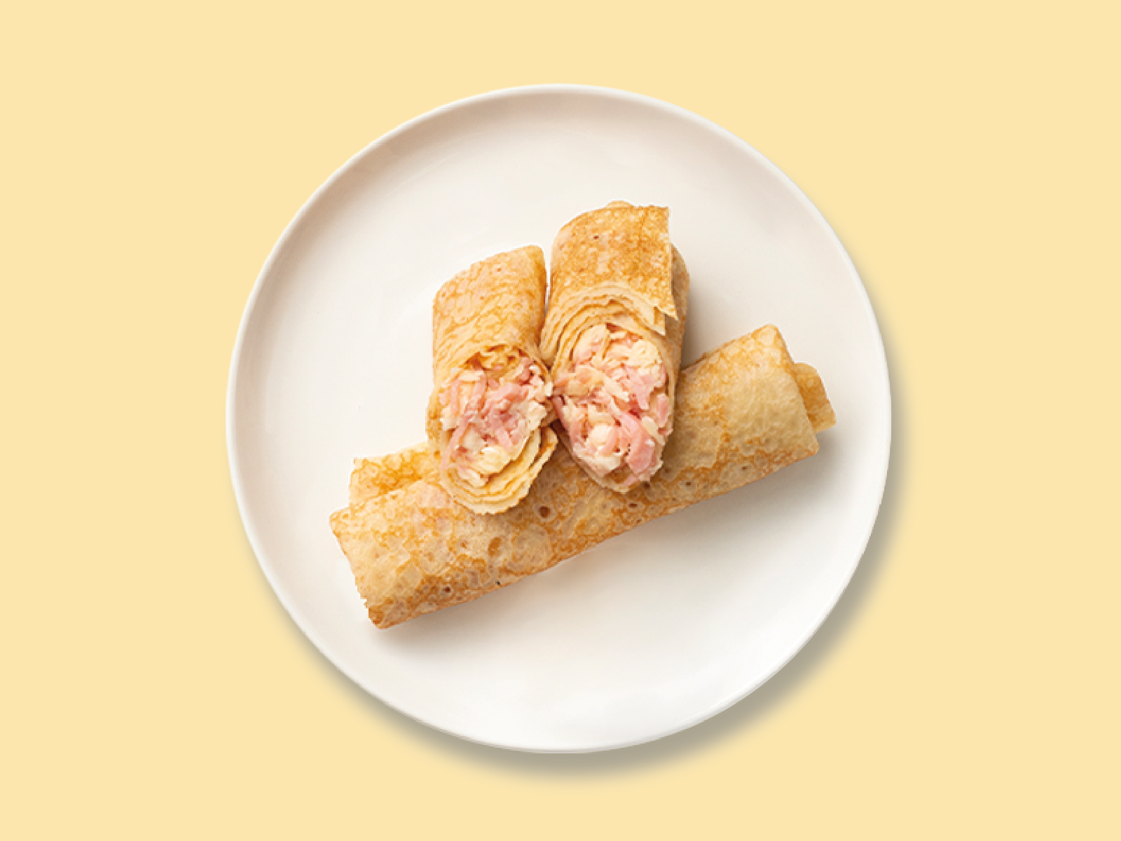 Блины с ветчиной и сыром