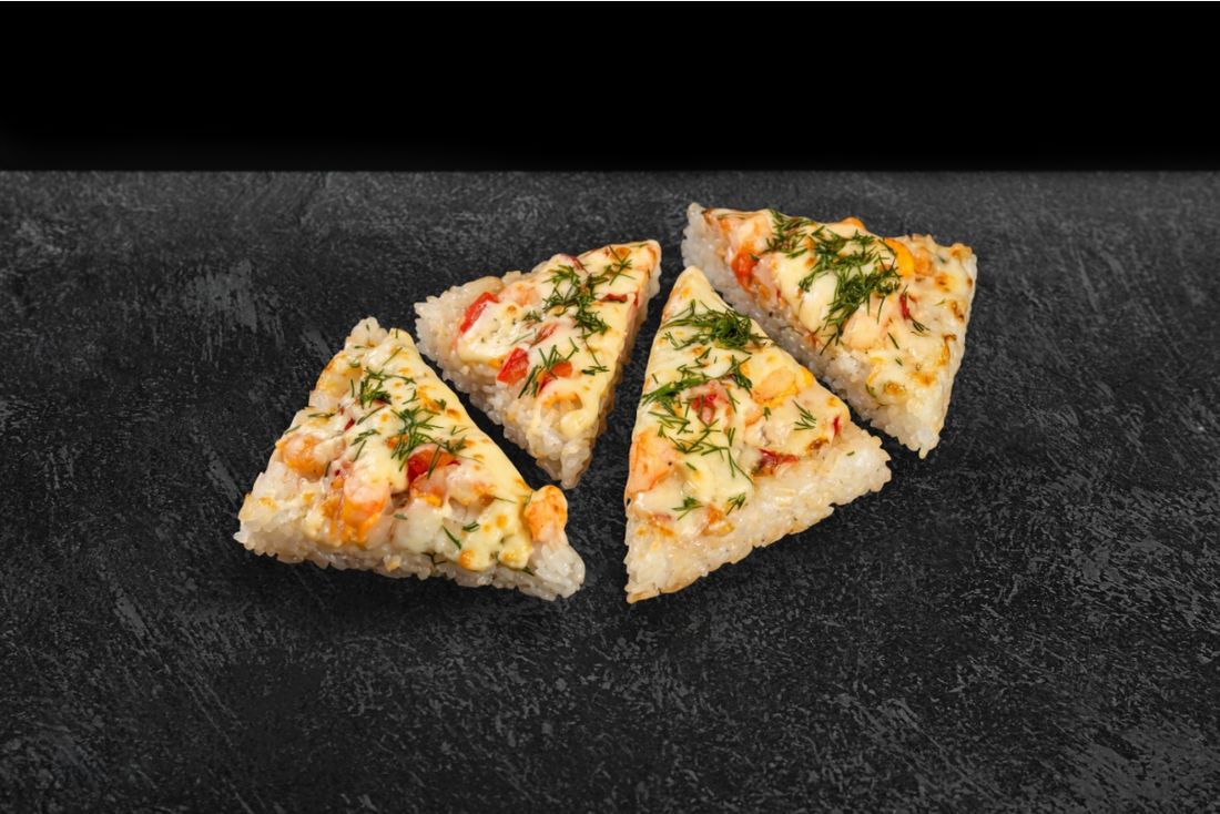 Суши-пицца с креветками 270гр