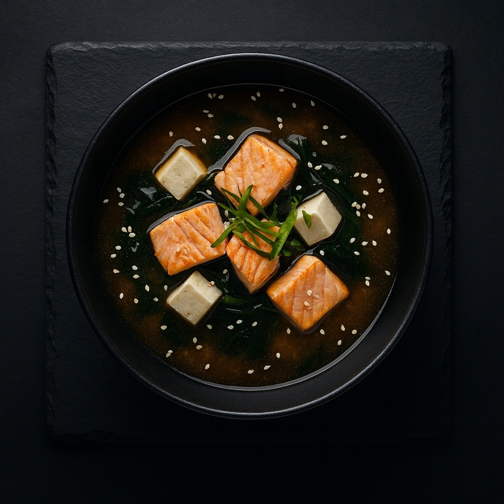 Мисо суп с лососем