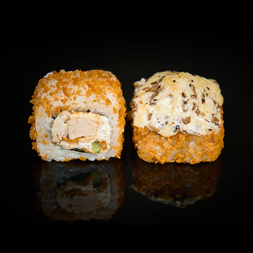 Запеченный ролл с грибами