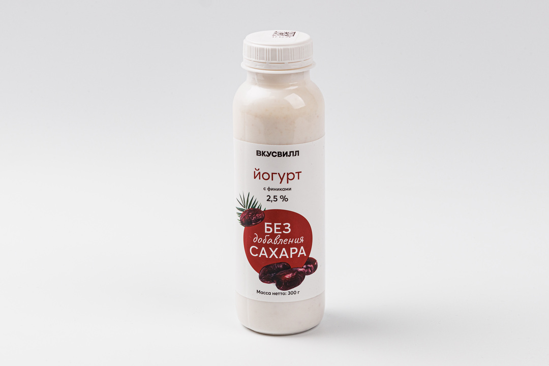 Йогурт питьевой с финиками без доб. сахара 2,5%