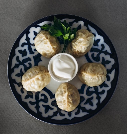 Манты с мясом