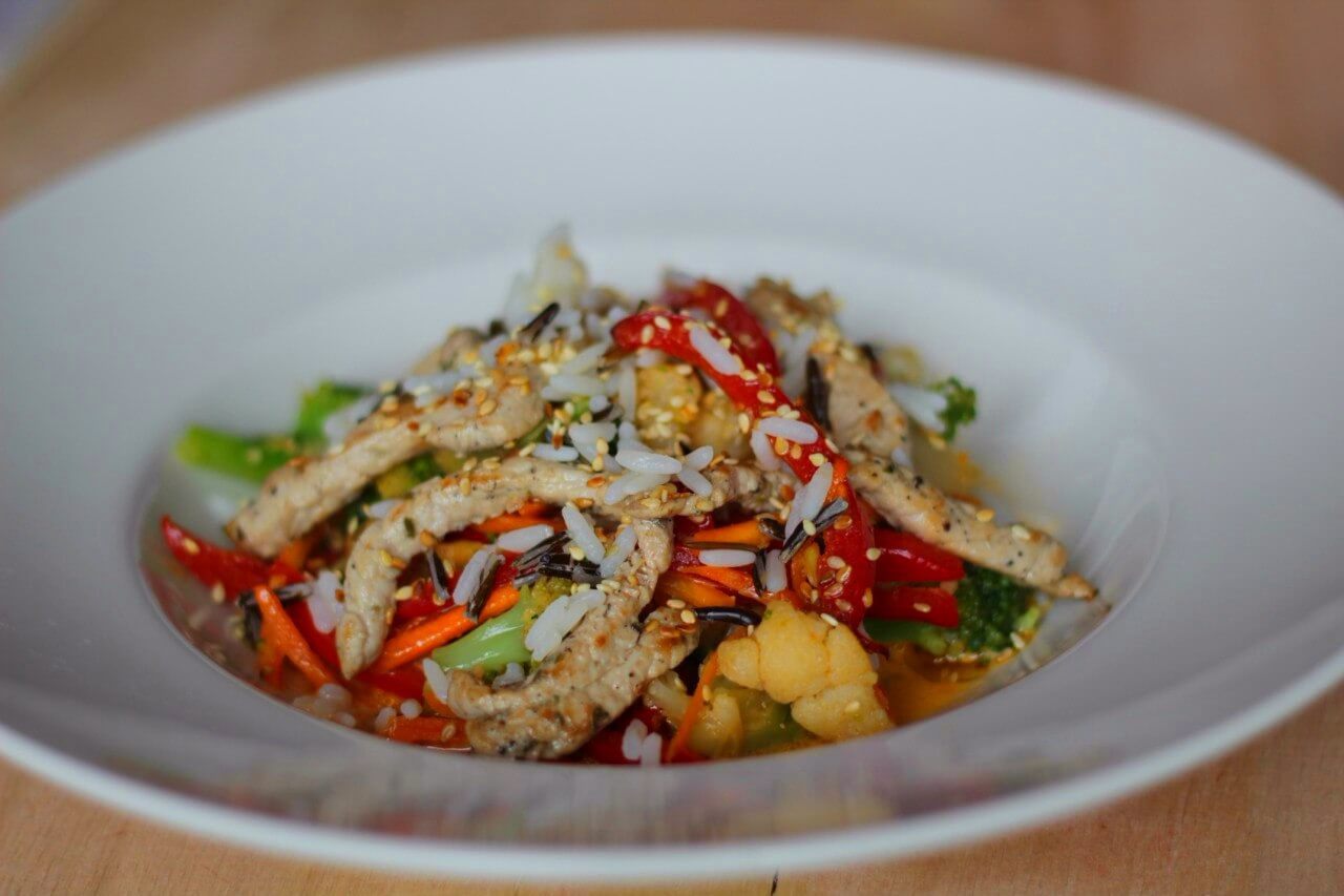 WOK СВИНИНА, ОВОЩИ, РИС