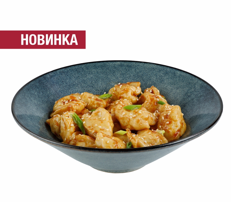 Пельмешки по-азиатски в соусе Хойсин