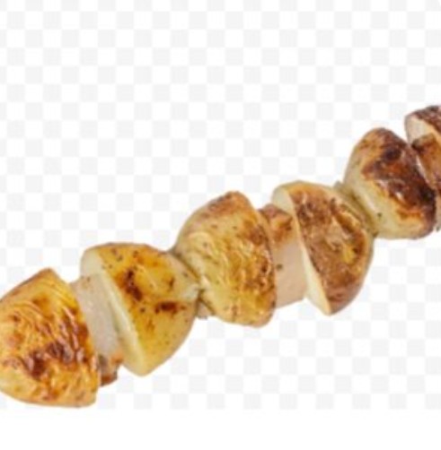 Картофель с курдюком на шампуре