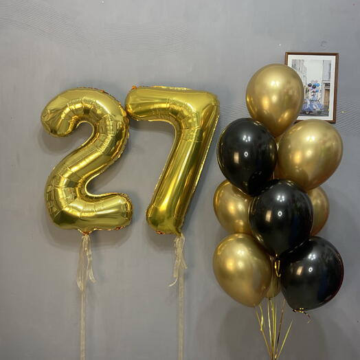 Набор шаров на 27 лет