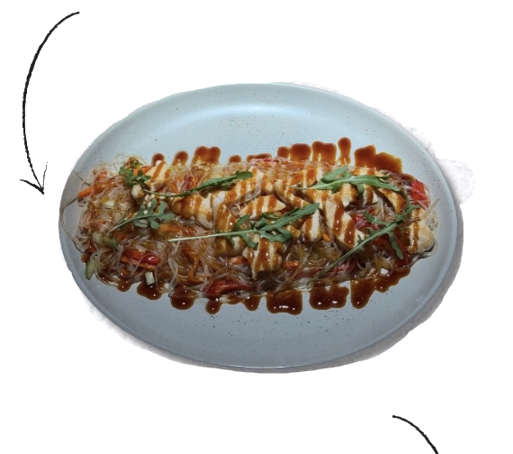 Фунчоза с курицей