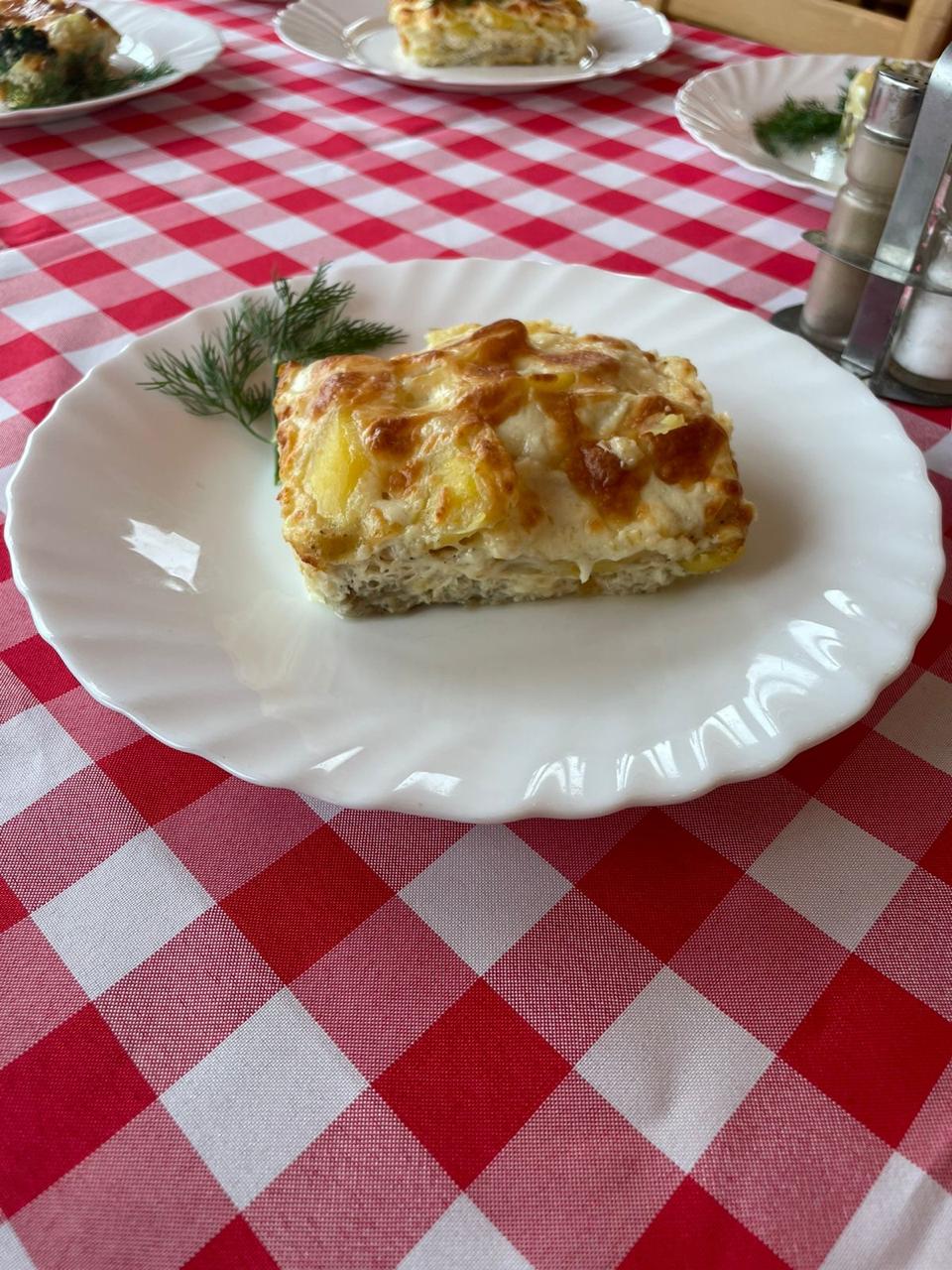 Треска запеченная с картофелем