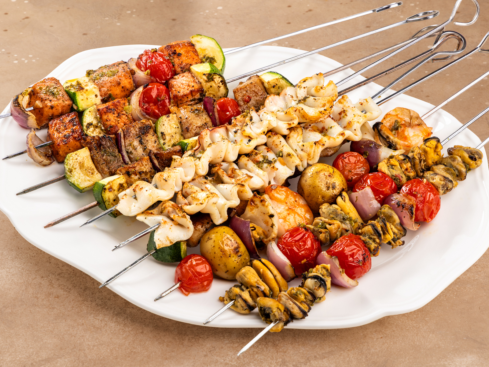 Сет шашлыков из морепродуктов