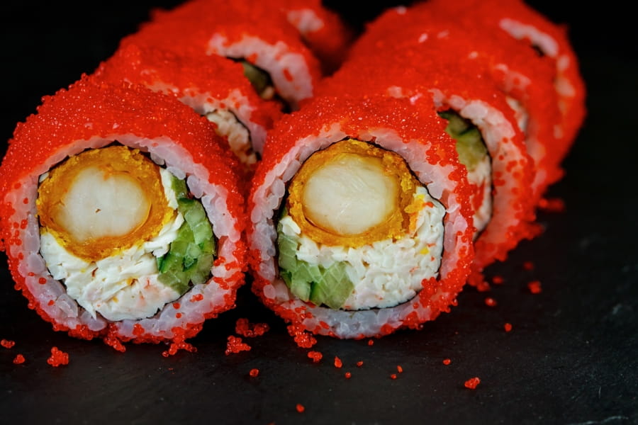 Калифорния с креветкой темпура