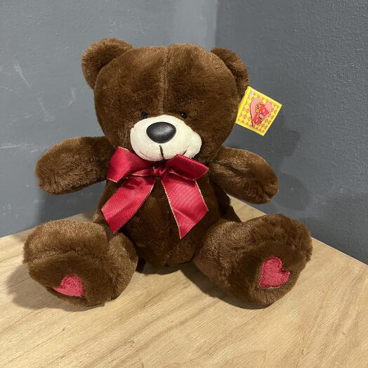 Плюшевый мишка коричневый 20 см