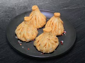 Хинкали с курицей и грибами жареный