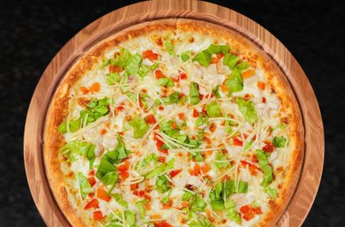 Пицца Цезарь с креветками 25 см