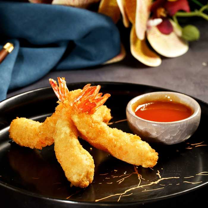 Креветки темпура
