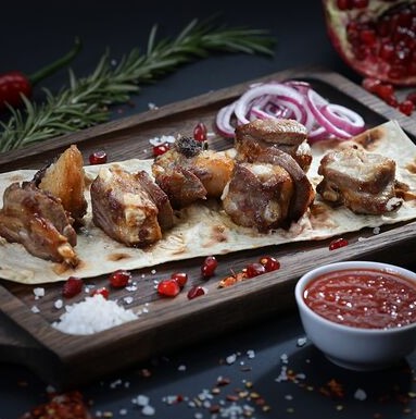 Шашлык из бараньих семечек