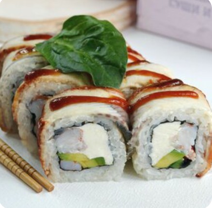 Королевский дракон с сыром и креветками
