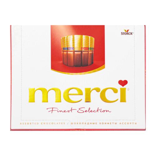 Набор конфет Merci Ассорти 8 видов шоколада 250г