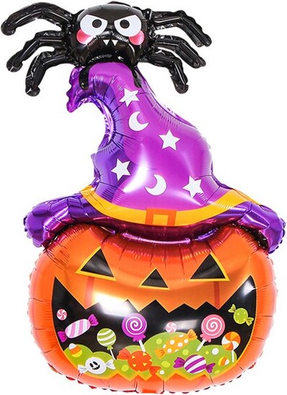 Шар (25''/64 см) Фигура, Паук и Волшебная тыква
