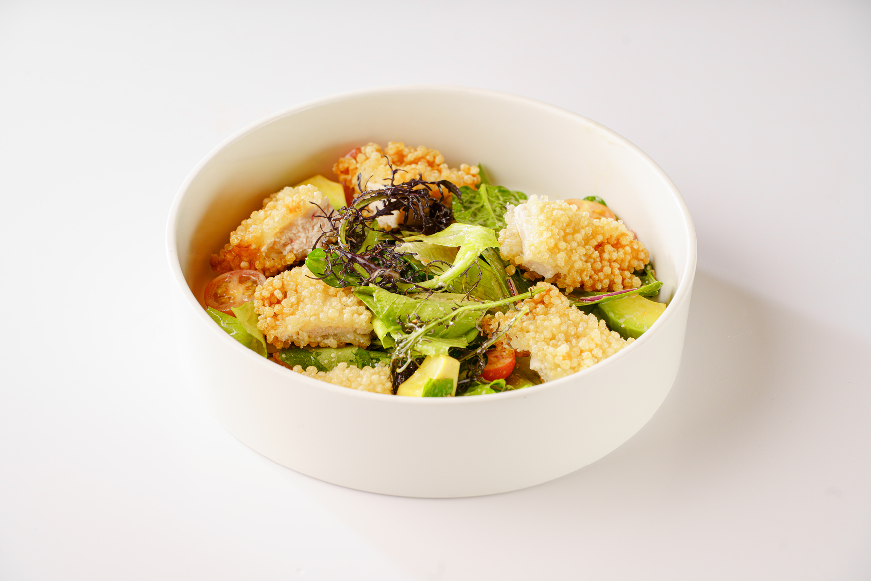 Салат с хрустящим цыпленком