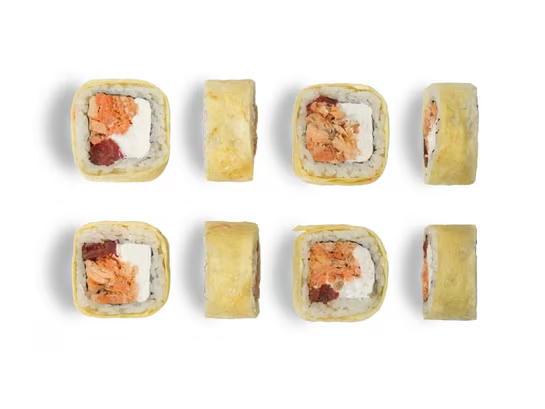 Ролл Оригами с жареным лососем