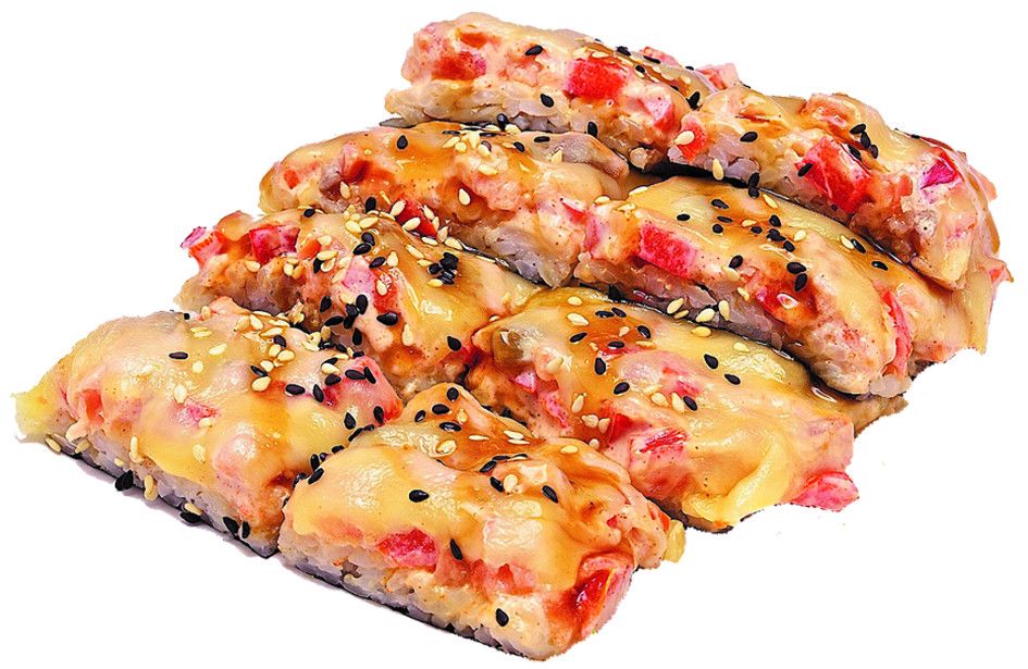 Суши-пицца с морепродуктами