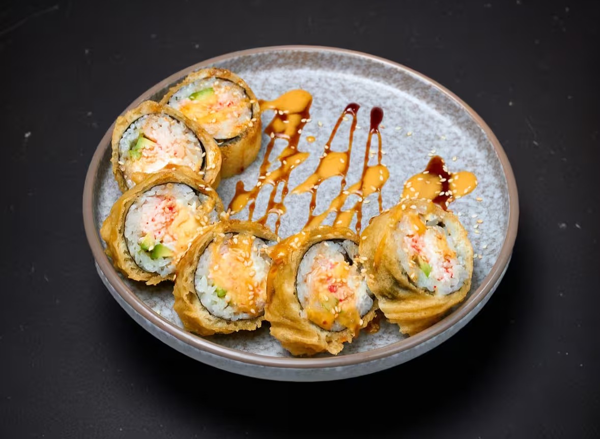 Темпура ролл сливочный краб