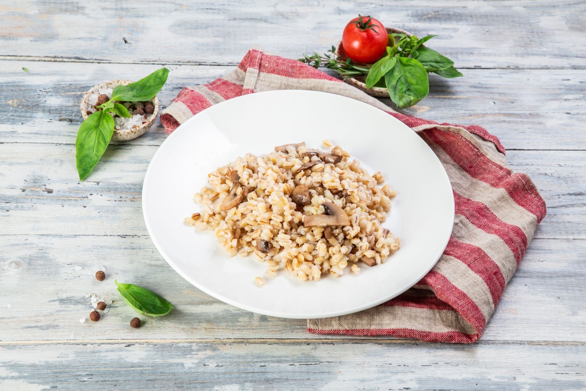 Перловка с грибами