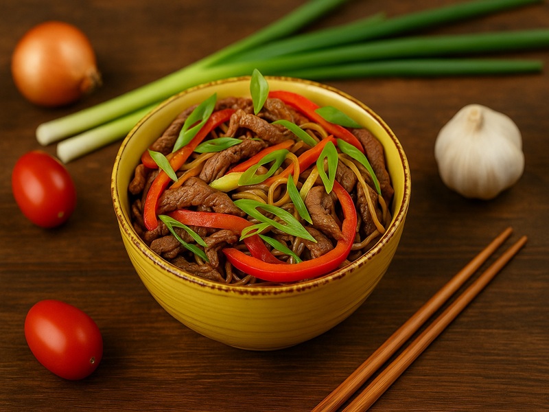 Соба с говядиной