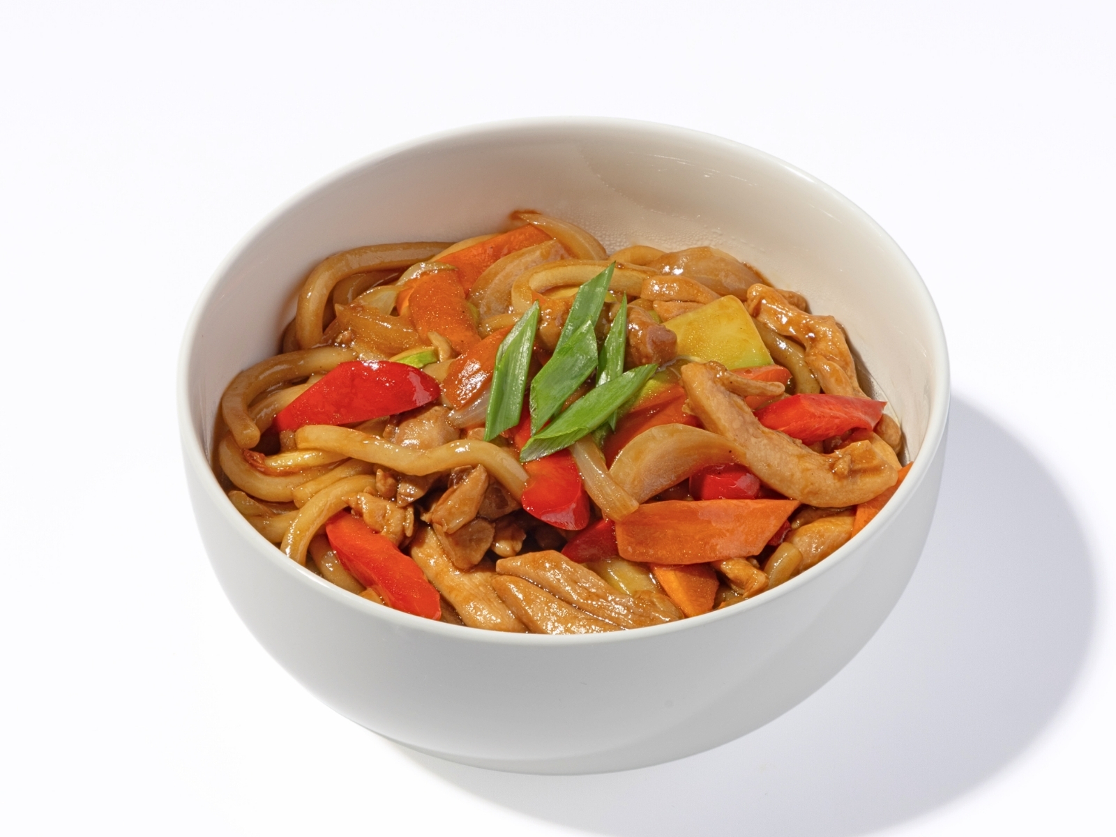 Лапша удон с курицей