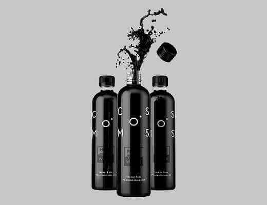 Натуральная черная DETOX вода COSMOS 0,5
