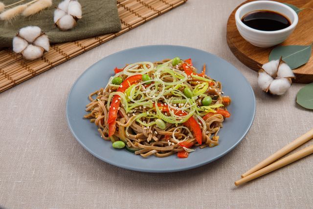 Лапша Соба с овощами