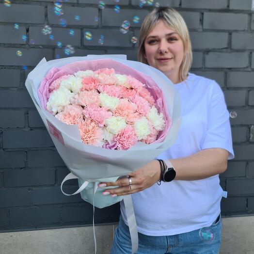 Разноцветные диантусы 