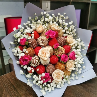 Букет цветочное настроение (Букет № 49)