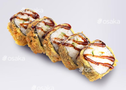 Жареный ролл с крабом